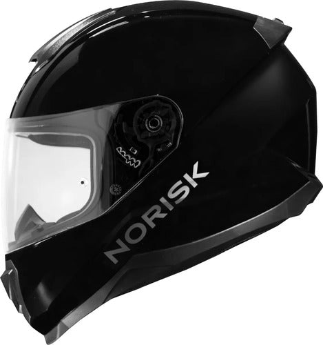 Capacete Norisk Razor Solid Preto Brilhante