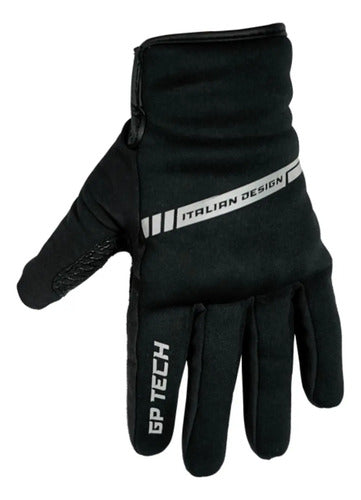 Luva GP Tech Supreme 2 Térmica Impermeável Preto Cinza