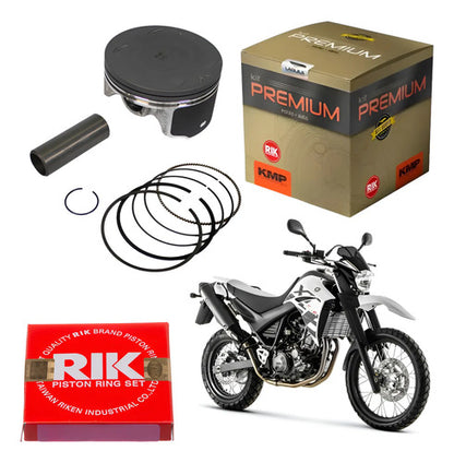 Kit Pistão com Anéis KMP Premium Yamaha Xt 660r 2005 a 2018 0,25 mm