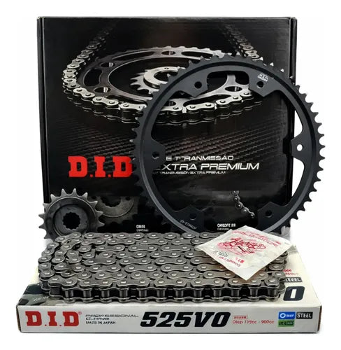 Kit Relação DID Extra Premium com Retentor Triumph Tiger 900 2020 a 2023 520 122L 50/16T