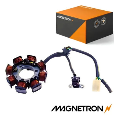 Magneto Estator com Bobina de Pulso Magnetron Honda Cg 150 Titan 2004 a 2008