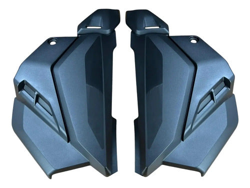 Par de Tampas Internas da Aba do Tanque Paramotos Honda Cg 160 Titan Fan 2025 em diante Preto
