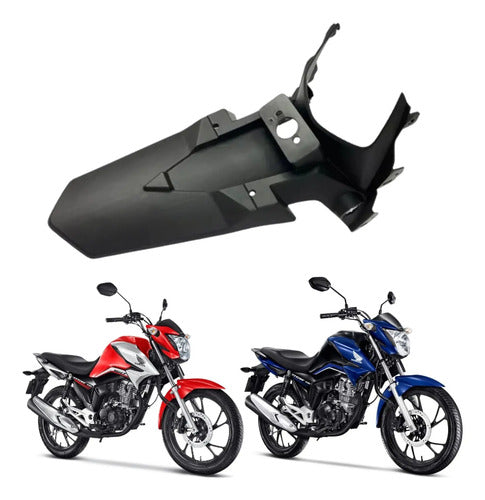 Paralama Traseiro Suporte de Placa Paramotos Honda Cg 160 Titan 2016 a 2025
