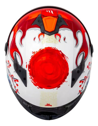 Capacete MT Helmets Targo S Yamanaka 2025 Branco Brilhante