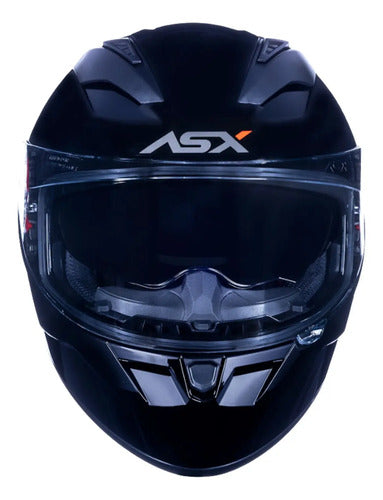 Capacete ASX City SV Solid com Óculos Solar Interno Preto Grafite Brilhante Tamanho 54/XS
