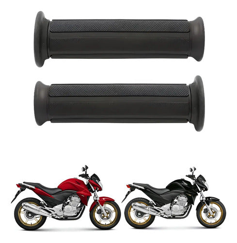 Par de Manoplas Paramotos Honda Cb 300r 2009 em diante Preto
