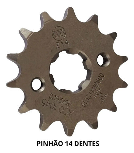 Kit Relação Smartfox com Retentor Honda Cg 125 Fan 2009 a 2013 428OH 116L 43/14T