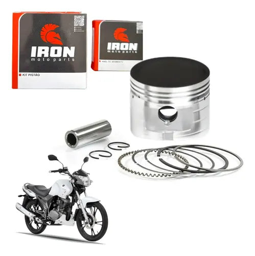 Kit Pistão com Anéis e Pino Iron Dafra Riva 150 2012 em diante 0,75 mm
