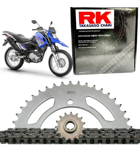 Kit Relação RK com Retentor Yamaha Crosser 150 2014 a 2024 428 122L 41/14T