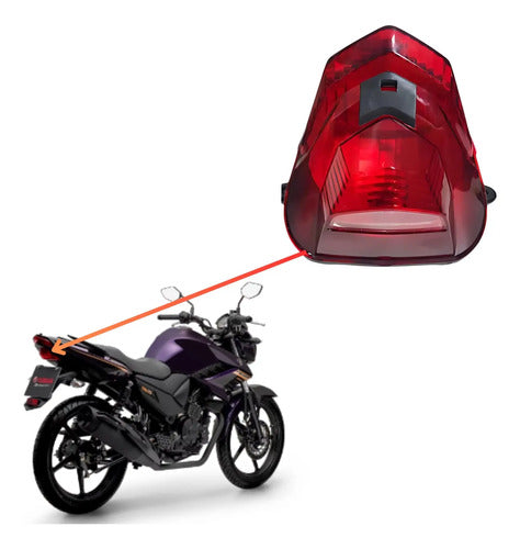 Lanterna Traseira Paramotos Yamaha Factor 125 Factor Fazer 150