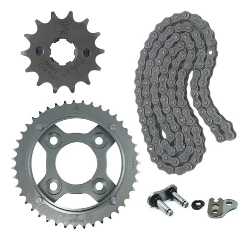 Kit Relação Smartfox com Retentor Honda Cg 125 Fan 2014 em diante 428OH 118L 43/14T