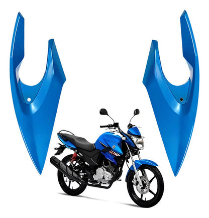 Bananinha Par de Carenagens Laterais do Farol Paramotos Yamaha Fazer 150 2014 a 2015 Azul Metálico