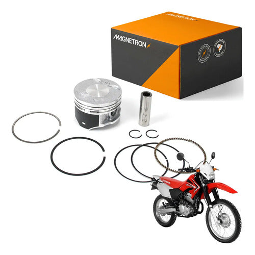 Kit Pistão com Anéis Magnetron Honda Cbx 250 Twister Tornado 250 2001 em diante 0,50 mm