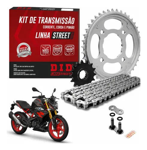 Kit Relação DID Extra Premium com Retentor BMW G 310 R 2017 a 2025 520VD 112L 40/16T