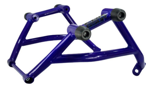Protetor de Motor Stunt Race Cage Honda Cb 650r 2014 em diante Azul Metálico