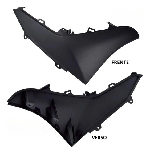 Moldura da Tampa Lateral Direita Yamaha Nmax 160 2021 a 2024 Preto Fosco