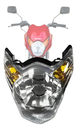 Farol Bloco Óptico sem Lâmpada Smartfox Honda Cg 150 Titan 2009 a 2010