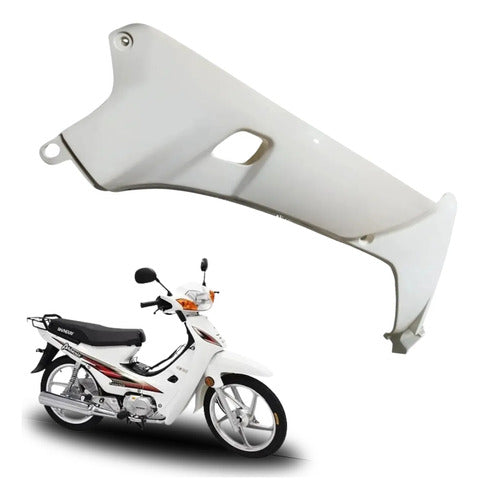 Carenagem Aba Lateral Externa Direita Iron Shineray Phoenix 50 2011 a 2019 Branco