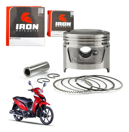 Kit Pistão com Anéis e Pino para 70 cc Iron Shineray Jet 50 1,00 mm