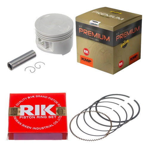 Kit Pistão com Anéis KMP Yamaha Tdm 225 1997 a 2005 Xt 225 1999 a 2006 Ttr 230 2008 a 2019 1,00 mm