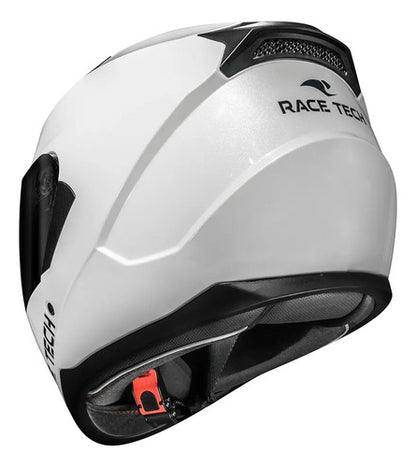 Capacete Race Tech Sector Solid Branco Brilhante