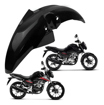 Paralama Dianteiro Paramotos Honda Cg 150 160 Titan Fan Preto Brilhante