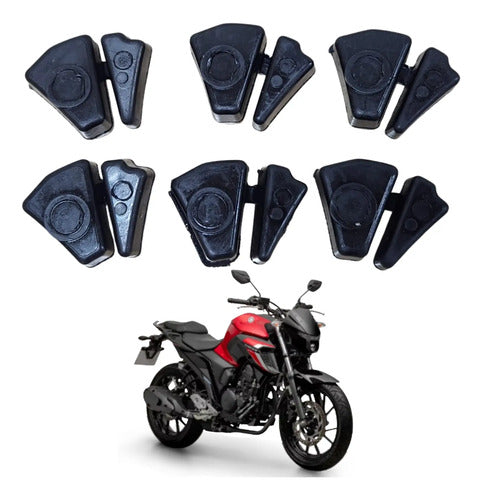 Jogo de Buchas do Coxim da Coroa Smartfox Yamaha Fazer Fz15 150 Fz25 250 Yzf-R15 6 Peças