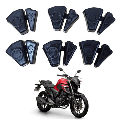 Jogo de Buchas do Coxim da Coroa Smartfox Yamaha Fazer Fz15 150 Fz25 250 Yzf-R15 6 Peças