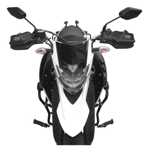 Par de Protetores de Mão Scam Yamaha Lander 250 2007 a 2026 Ténéré 250 2011 a 2018 Preto