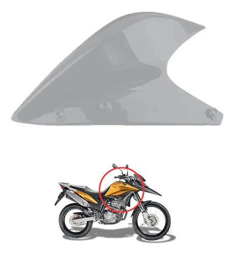 Aba do Tanque Superior Esquerda Paramotos Honda Xre 300 2010 a 2012 Sem Pintura