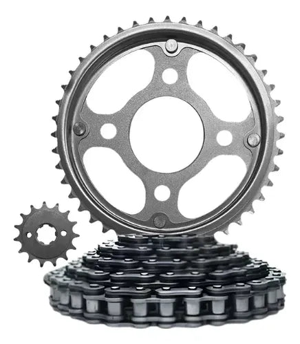 Kit Relação Iron sem Retentor Honda Cg 160 Titan Fan Start Cargo 2016 em diante 428H 118L 44/15T