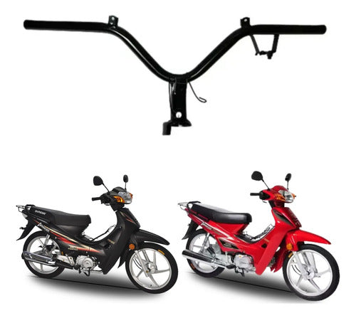 Guidão Iron Shineray Phoenix 50 Xy 50q 2011 a 2025 Preto