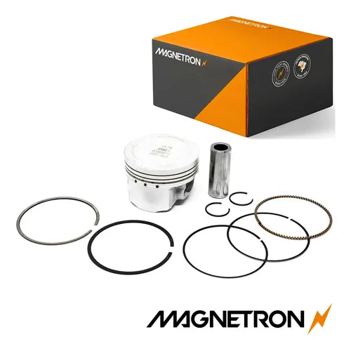 Kit Pistão com Anéis Magnetron Yamaha Factor 125 2009 a 2024 0,75 mm