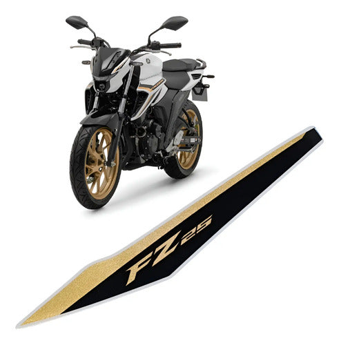 Adesivo da Carenagem Lateral do Farol Esquerda Yamaha Fazer Fz25 250 2025 Branco