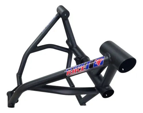 Protetor de Motor Stunt Race Honda Bros 160 2015 em diante Xre 190 2016 em diante Preto Fosco
