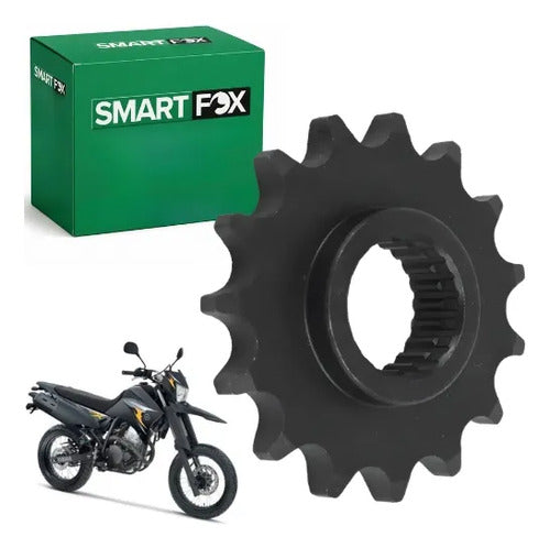 Pinhão de Transmissão 428 15 Dentes Smartfox Yamaha Fazer 250 2006 a 2025 Lander 250 2007 a 2008
