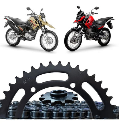 Kit Relação KMC Pro sem Retentor Yamaha Crosser 150 2014 a 2024 428H 122L 41/14T