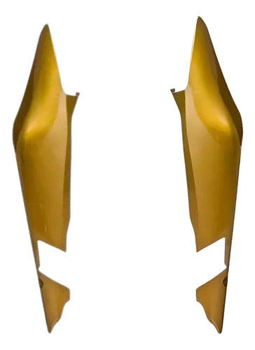 Par de Rabetas Laterais Paramotos Honda Xre 300 2010 a 2012 Amarelo Perolizado