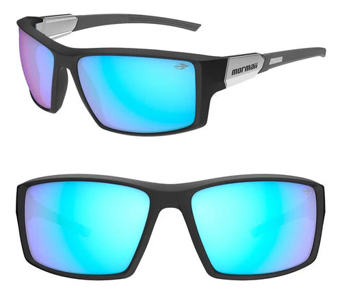 Óculos De Sol Mormaii Joaca Force Óculos Solar Joaca Force Feminino Masculino Azul Revo Ice Preto