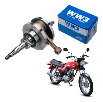 Virabrequim com Biela e Rolamentos WW3 Honda Cg 125 1983 a 1991