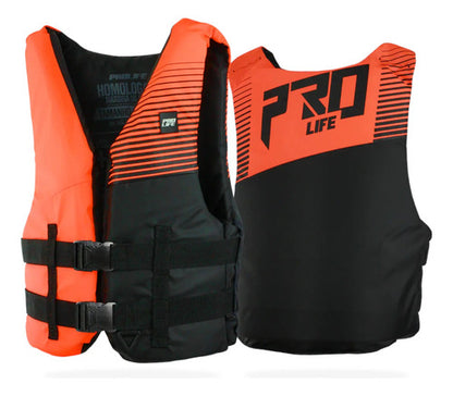 Colete Salva Vidas Homologado Marinha Prolife N1 Nylon Laranja G2