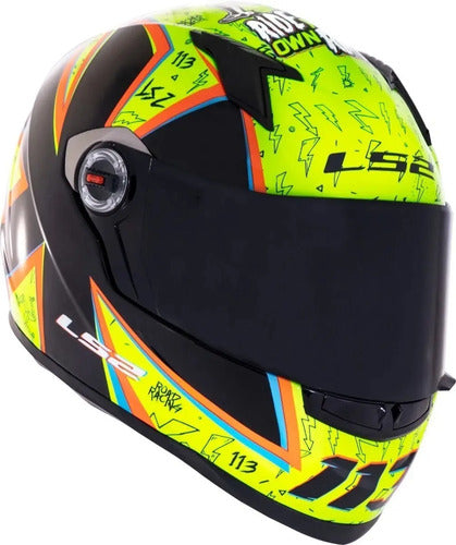 Capacete LS2 FF358 Rafael Paschoalin Amarelo Brilhante Tamanho 62/XL