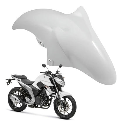 Paralama Dianteiro Paramotos Yamaha Fazer Fz25 250 2018 a 2025 Branco