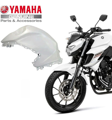 Capa do Tanque Esquerda Yamaha Fazer Fz25 250 2018 a 2024 Branco
