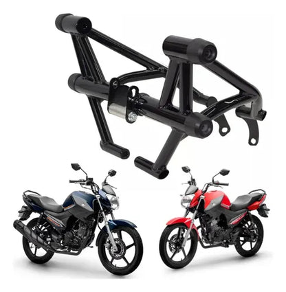 Protetor de Motor Stunt Race Street Cage Yamaha Factor 125 Fazer Factor 150 Preto Brilhante