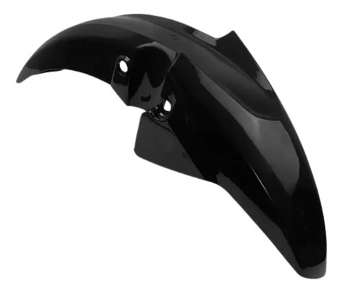 Paralama Dianteiro sem Suporte Paramotos Honda Cg 160 Titan Fan 2022 a 2024 Preto Brilhante