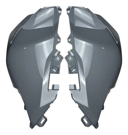 Par de Capas do Tanque Paramotos Honda Cg 160 Titan 2025 em diante Cinza Perolizado