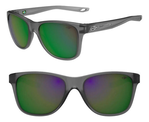 Óculos De Sol Mormaii Bangkok Óculos Solar Bangkok Feminino Masculino Lente Verde Espelhado Cinza