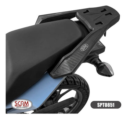 Suporte de Baú Bagageiro Scam Fiberforce Honda Cg 160 Titan Fan Start 2025 em diante