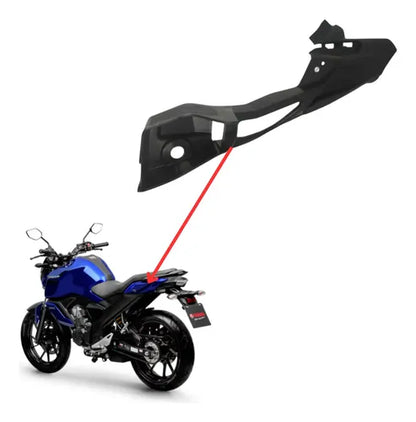 Acabamento Interno da Rabeta Esquerdo Yamaha Fazer Fz15 150 2023 a 2025 Preto